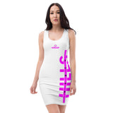 HILLS NORTH FULL NORTH WHITE/PINK PARTY DRESS