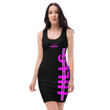 HILLS NORTH FULL NORTH BLACK/PINK PARTY DRESS