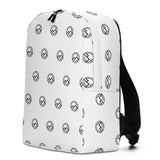 HILLS NORTH BLACK AND WHITE LOGO BACKPACK