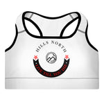 HILLS NORTH RED PADDED SPORTS BRA