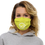 HILLS NORTH CANARY AND WHITE HILLS NORTH LOGO PREMIUM MASK