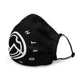 HILLS NORTH BLACK AND WHITE HILLS NORTH LOGO PREMIUM MASK