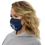 HILLS NORTH LOGO NAVY/WHITE PREMIUM MASK