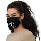 HILLS NORTH LOGO BLACK/WHITE PREMIUM MASK