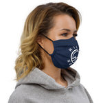 HILLS NORTH LOGO NAVY/WHITE PREMIUM MASK