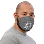 HILLS NORTH LOGO CHARCOAL/WHITE PREMIUM MASK