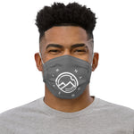 HILLS NORTH CHARCOAL AND WHITE HILLS NORTH LOGO PREMIUM MASK