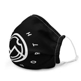 HILLS NORTH BLACK AND WHITE HILLS NORTH LOGO PREMIUM MASK