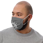 HILLS NORTH LOGO CHARCOAL/WHITE PREMIUM MASK