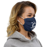 HILLS NORTH LOGO NAVY/WHITE PREMIUM MASK