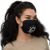 HILLS NORTH LOGO BLACK/WHITE PREMIUM MASK