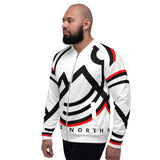 HILLS NORTH LOGO WHITE LIGHTWEIGHT BOMBER