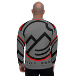 HILLS NORTH LOGO CHARCOAL LIGHTWEIGHT BOMBER