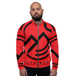 HILLS NORTH LOGO RED LIGHTWEIGHT BOMBER