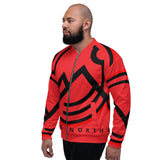 HILLS NORTH LOGO RED LIGHTWEIGHT BOMBER