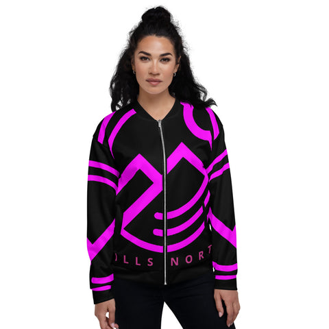 HILLS NORTH LOGO PINK LIGHTWEIGHT BOMBER