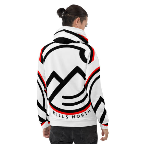 HILLS NORTH LOGO WHITE HOODIE