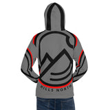 HILLS NORTH LOGO CHARCOAL HOODIE