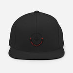 HILLS NORTH BLACK AND RED STITCH-SNAPBACK