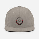 HILLS NORTH BLACK AND RED STITCH-SNAPBACK