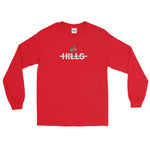 HILLS NORTH WHITE FULL LOGO MEN'S LONG SLEEVE SHIRT