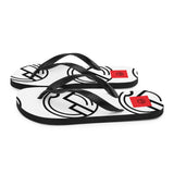 HILLS NORTH BLACK LOGO FLIP- FLOPS