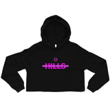 HILLS NORTH PINK HILLS CROP HOODIE