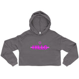 HILLS NORTH PINK HILLS CROP HOODIE