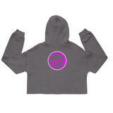 HILLS NORTH PINK HILLS CROP HOODIE